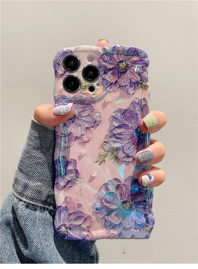 Advanced Art Oil Painting Flower Phone Case