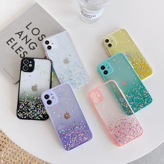 Compatible With , Epoxy Glitter 8p Gradient All-inclusive Anti-drop Cover