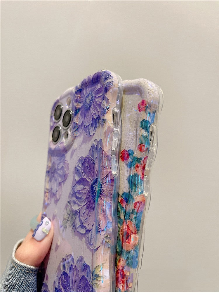 Advanced Art Oil Painting Flower Phone Case