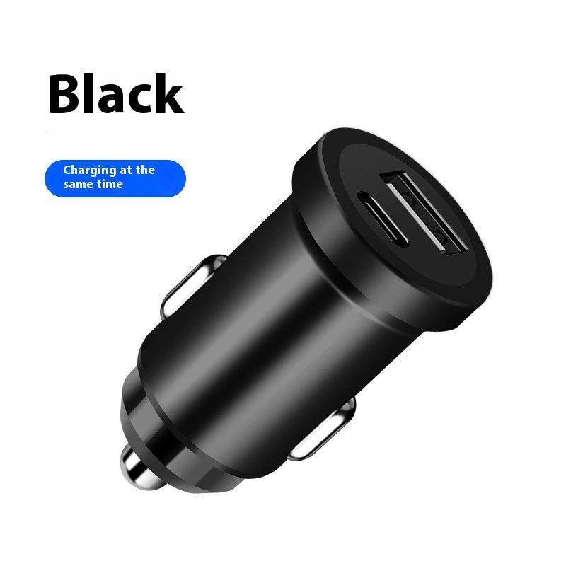 Car Phone Charger Fast Charge PD Car Charger Mini Metal Car Cigarette Lighter