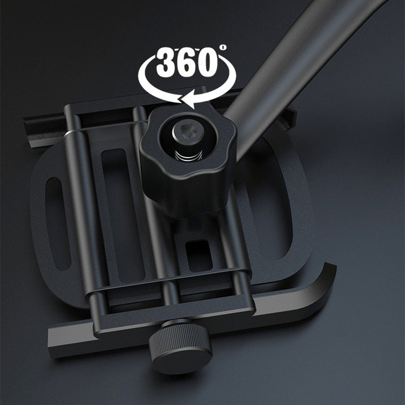 Aluminum Alloy Motorcycle Bike Phone Holder GPS Bracket Mount Clip Support Moto Mirro Handlebar Mount For H Uawei Xiaomi I Phone