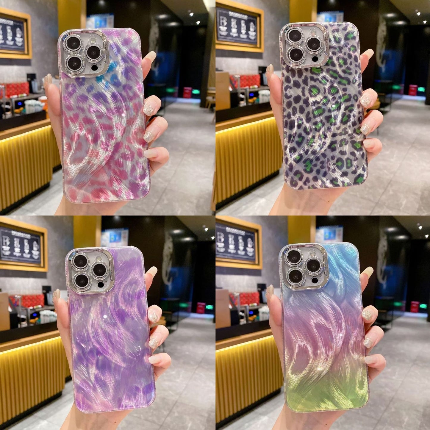 All-inclusive Drop-resistant Women's Gradient Lens Phone Case