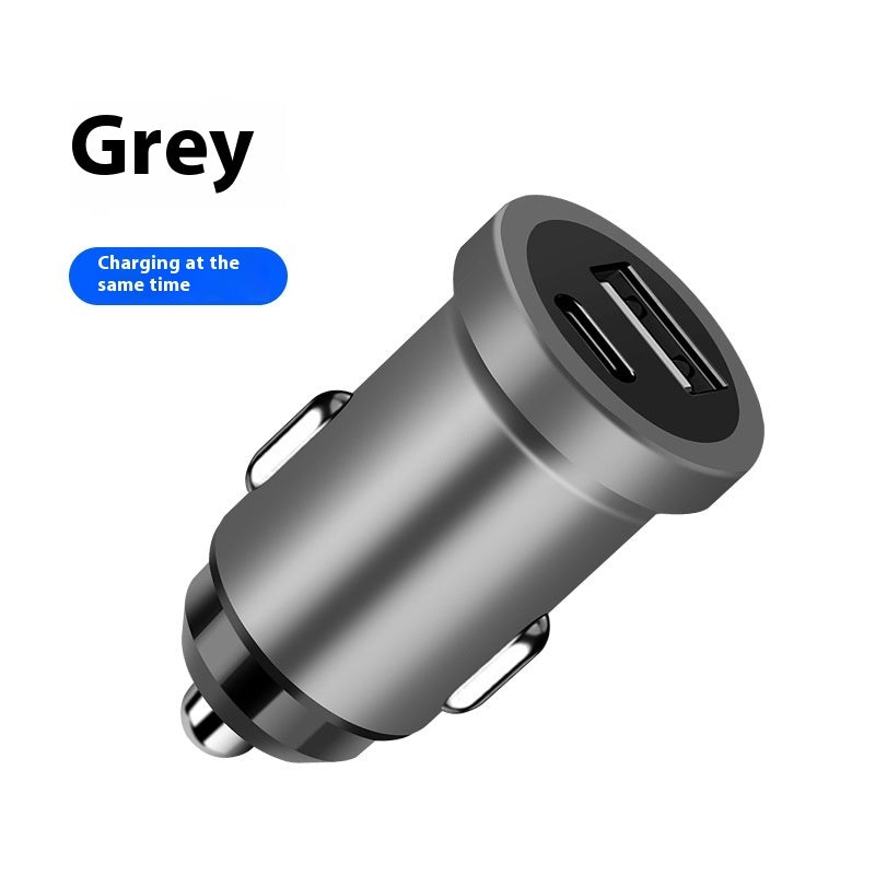 Car Phone Charger Fast Charge PD Car Charger Mini Metal Car Cigarette Lighter