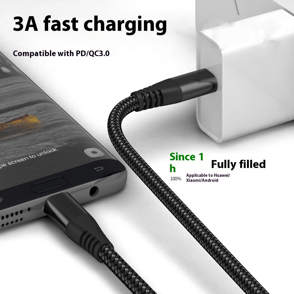 Braided Double Typec Fast Charging Cable