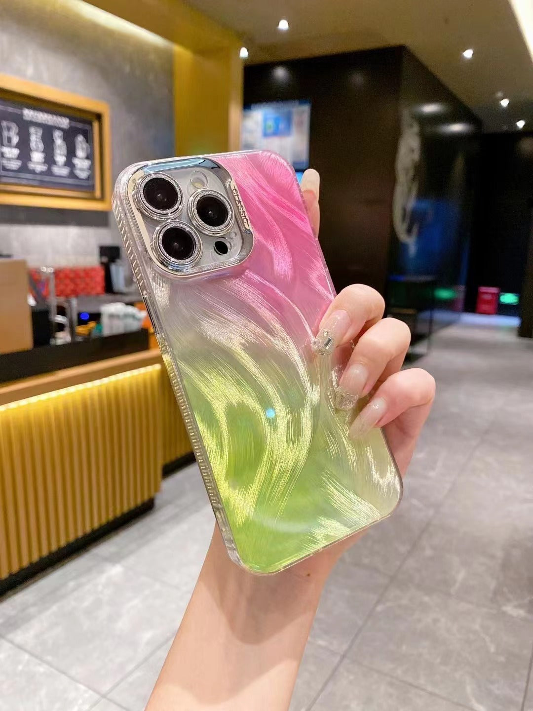 All-inclusive Drop-resistant Women's Gradient Lens Phone Case