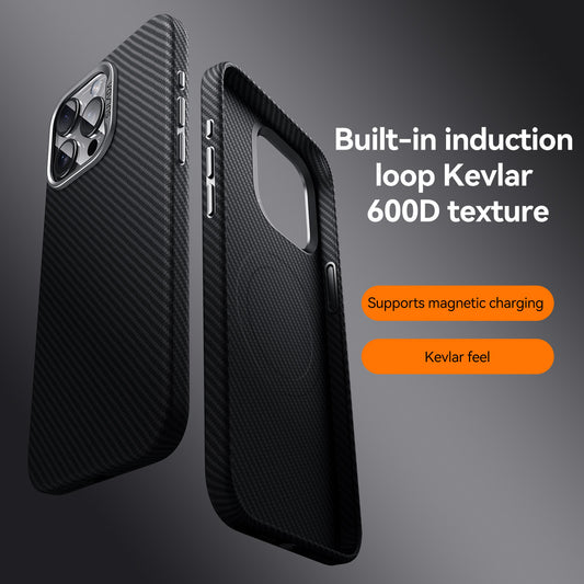 Carbon Fiber Pattern Magnetic Mobile Phone Gentleman Applicable Protective Cover